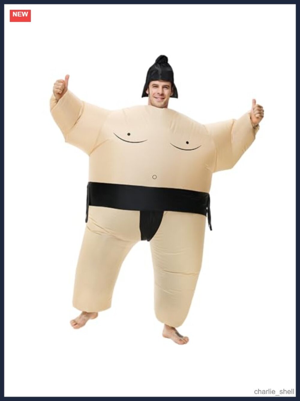 Inflatable Sumo Wrestling Costume Adult Blow Up Halloween Cosplay Suit